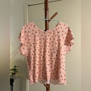 Pink Strawberry Women's Top